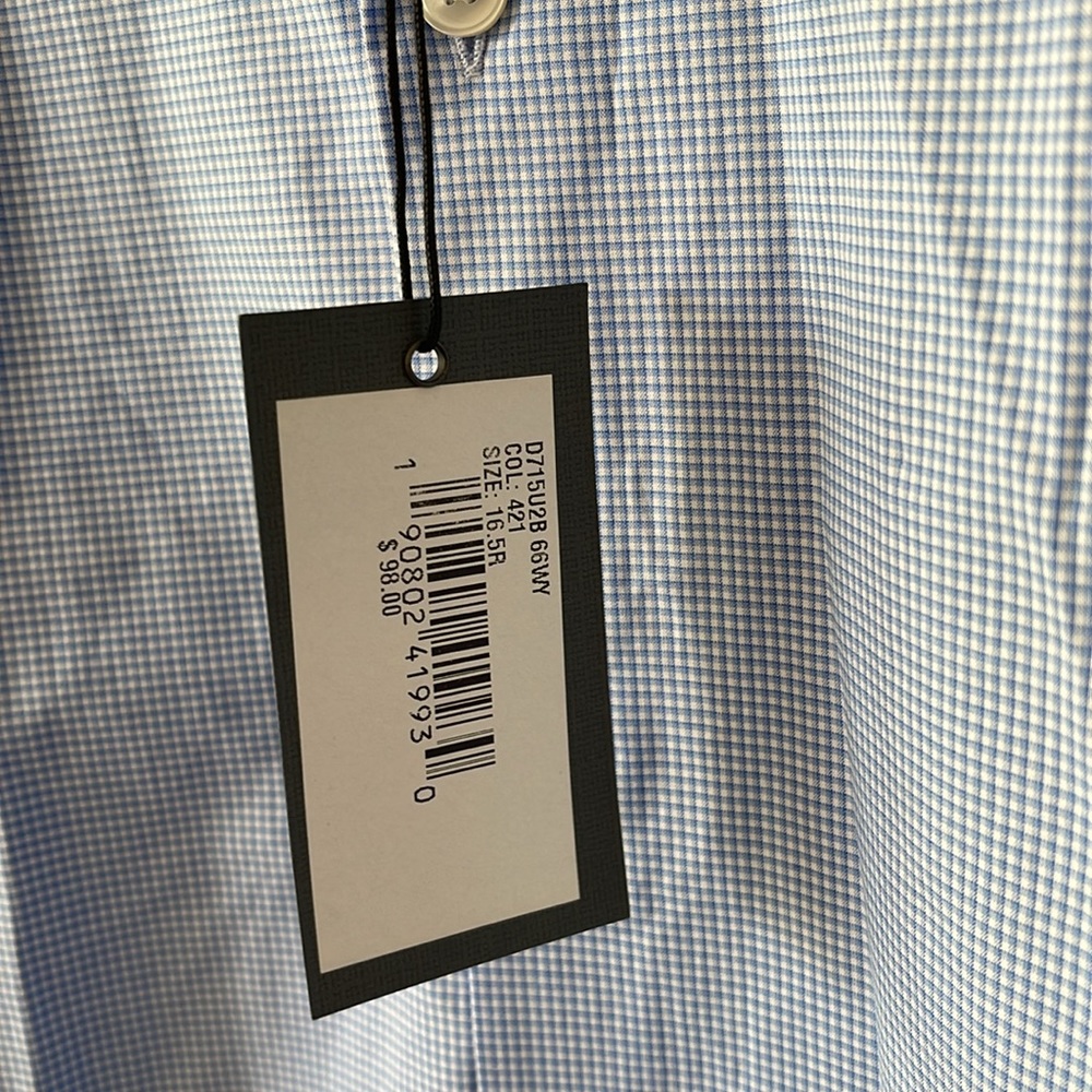 John Varvatos NWT Blue Size 16.5 R - Picture 4 of 8